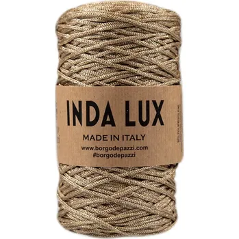 Příze Borgo de Pazzi Inda lux 3 Béžová (Špagátová příze Inda lux 3 Beige)