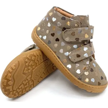 Dívčí polobotky Barefoot Froddo G2130360-13 Beige 31, Vnitřní délka boty: 20,2 cm, Vnitřní šířka boty: 7,6 cm