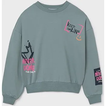 Dívčí oblečení dívčí kratší mikina zelená Mayoral 7426-32 velikost 140