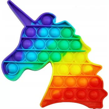 Hračka pro nejmenší Hračka PUSH BUBBLE senzorická hračka jednorožec Pop It