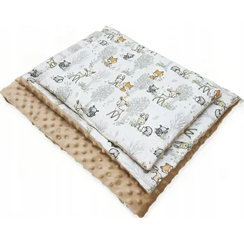 Dětská deka Sada Dětská deka 75x100 cm + polštář Minky PRO MIMINKA Kerstin