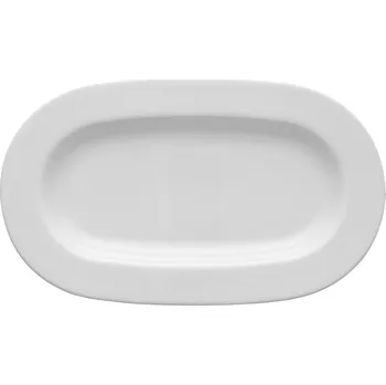 Talíř LUBIANA WERSAL Oválný Servírovací Talíř na Chuťovky 21 cm Bílý Porcelán