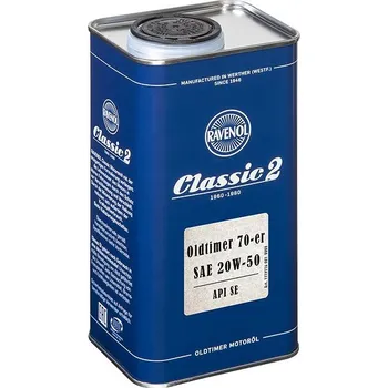 Motorový olej RAVENOL Oldtimer 70-er SAE 20W-50 API SE; 1 L