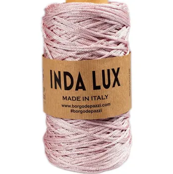 Příze Borgo de Pazzi Inda lux 28 Pastelová růžová (Špagátová příze Inda lux 28 Baby rosa)