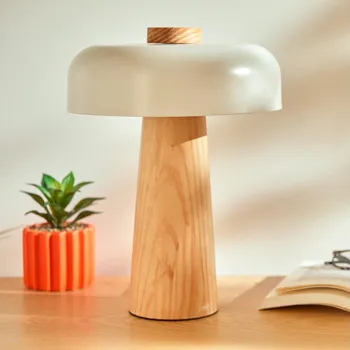 Lampička Atmosphera - Stolní lampa POLA 1xE27/25W/230V kaučukovník