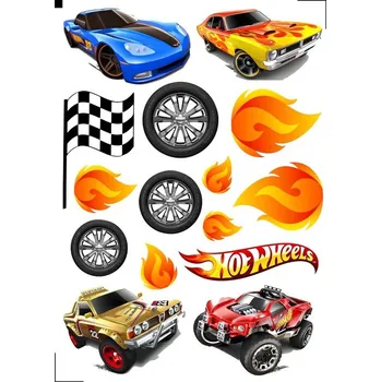 Jedlá dekorace na dort HOT WHEELS-17 Materiál: Jedlý papír