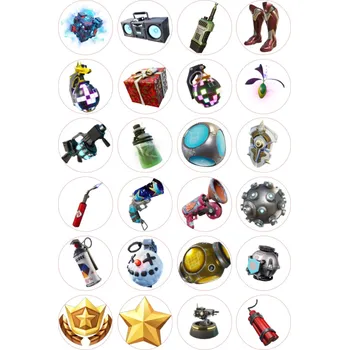 Jedlá dekorace na dort FORTNITE-11 Materiál: Jedlý papír