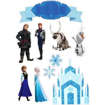 Jedlá dekorace na dort FROZEN-19 Materiál: Jedlý papír