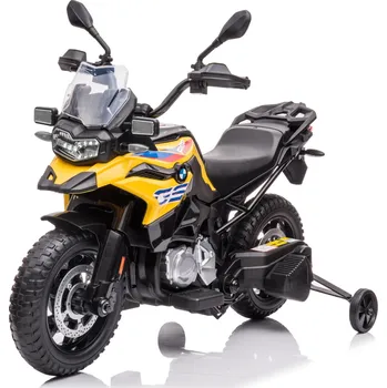 malá motorka Dětská elektrická motorka BestBerg BBCC-80Y – BMW F 850 GS / nosnost 30 kg / Li-Ion baterie / žlutá