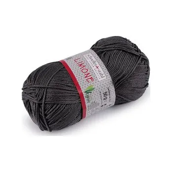 Příze Bavlněná pletací příze Limone 50 g - 1 ks - 36 (213) šedá tmavá