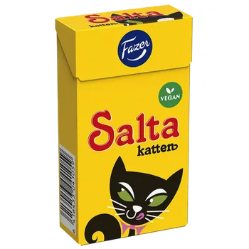 Bonbon Fazer lékořicové bonbony ve tvaru koček 38 g