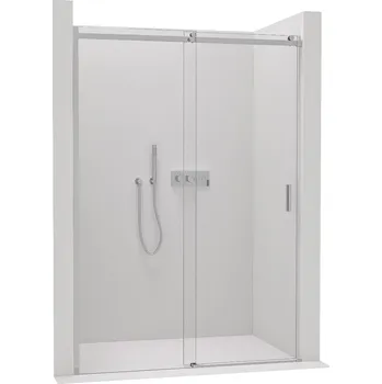 CERANO - Sprchové posuvné dveře Santoro L/P - 6 mm - chrom, transparentní sklo - 100x195 cm - ROZBALENO