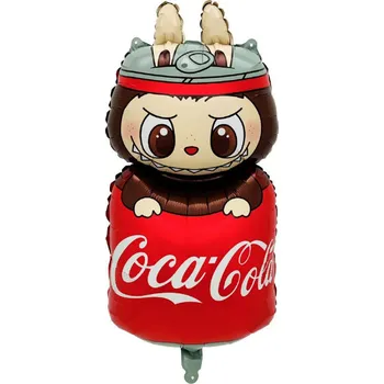 Balónek Fóliový balónek Labubu Cola-Cola 39,5x86 cm