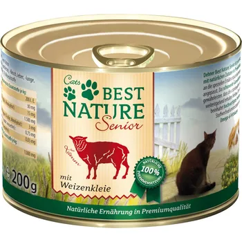 Krmivo pro kočku 6x200g Best Nature Cat Senior - jehněčí