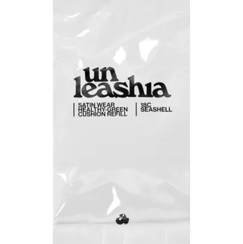 Make-up Unleashia Satin Wear Healthy Green Cushion Refill dlouhotrvající make-up v houbičce – náhradní náplň odstín 18C Seashell 15 g