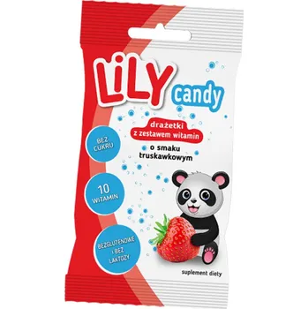 Cukrovinka Kapky obohacené o vitamíny s jahodovou příchutí 40 g