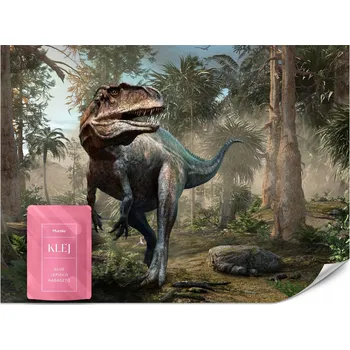 Fototapeta FOTOTAPETA PRO DĚTI DINOSAURUS ZVÍŘATA DŽUNGLE ABSTRAKCE VZOR 3D 360x240