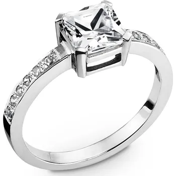 Prsten Prsten z bílého zlata se zirkony 236.90 Velikost: 61