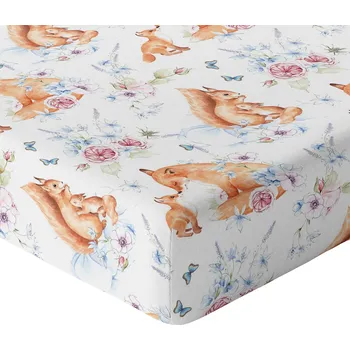 Prostěradlo PROSTĚRADLO 90x40 DO POSTÝLKY S GUMOU HRUBÁ BAVLNA 100% POLSKÝ VÝROBEK