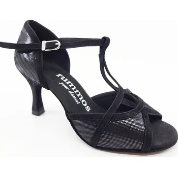 Dámská sportovní obuv Rummos,Černé kožené latinky RSAN/60RR, černá kombinace 40.5