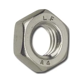 Matice Matice šestihranná nízká jemný závit DIN 439-2 04 M10x1, nerez A2 (100 ks)