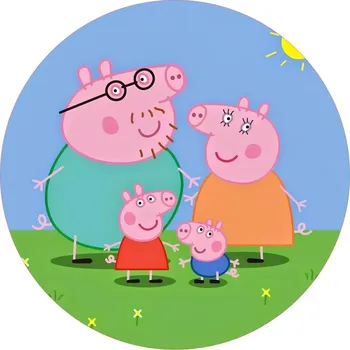 Jedlá dekorace na dort PRASÁTKO PEPPA-06 Materiál: Jedlý papír