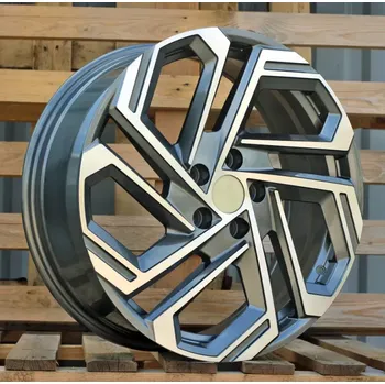 Disk Alu kola Racing Line FBX345, 18x7.5 5x114.3 ET51, šedivá + leštění vhodné pro Hyundai Ioniq 6, Hyundai Tucson IV (od 2021)