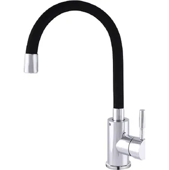 Vodovodní baterie Dřezová baterie, SUS-011 CHROME REFL.BLACK, černá