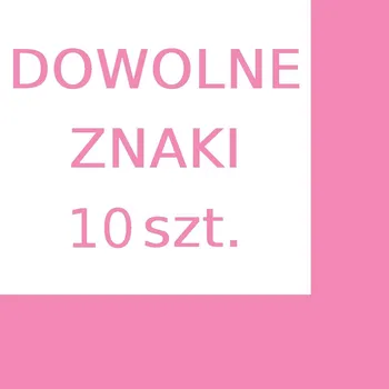 SAMOLEPICÍ PÍSMENA A ČÍSLICE 8 CM LIBOVOLNÉ ZNAKY 10 ks RŮŽOVÁ S LESKEM