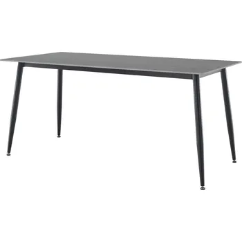 Jídelní stůl Vikio Jídelní stůl šedý mramor černá 160x80 TJS109S160