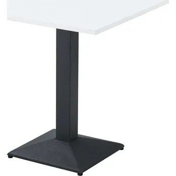 Jídelní stůl Vikio Jídelní bistro stůl bílá černá 70x70 TJS106B70