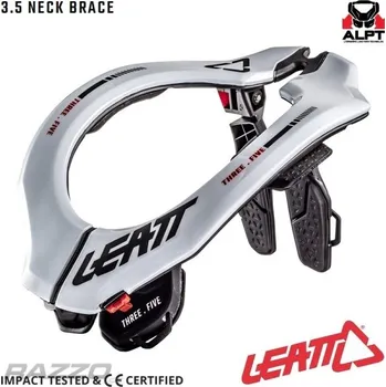 Motocyklový chránič hrudi a pátěře Chránič krční páteře Leatt 3.5 Neck Brace White 2025 XXL bílý