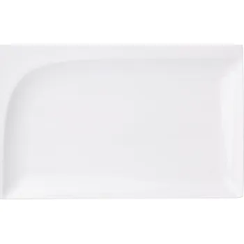 Talíř Porcelánový servírovací talíř Ambition Monaco bílý 30,5 x 18,9 cm
