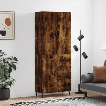 Organizace kuchyně vidaXL Skříň highboard 69,5 x 34 x 180 cm kompozitní dřevo [3195915] Barva: kouřový dub