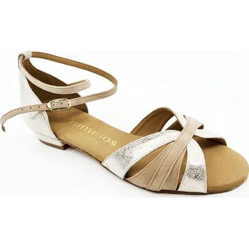 Dámská sálová obuv Rummos,Nízké taneční sandálky RMAY/20, béžová kombinace 40.5
