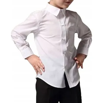 Chlapecké oblečení CHLAPECKÁ košile BÍLÁ svaté přijímání DLOUHÝ RUKÁV do školy vel. 128