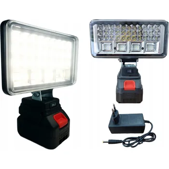 Svítilna PRACOVNÍ LED LAMPA HALOGENOVÁ DÍLENSKÁ 55 LED S AKUMULÁTOREM A NABÍJEČKOU