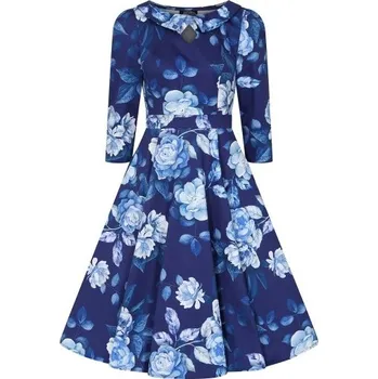 Dámské šaty H&R London retro šaty Dafney Velikost: 5XL (UK 24)