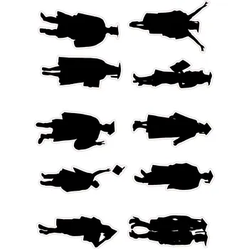 Jedlá dekorace na dort SILUETY-28 Materiál: Jedlý papír