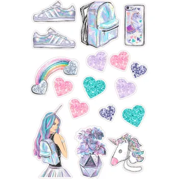 Jedlá dekorace na dort SILUETY BAREVNÉ-11 Materiál: Jedlý papír