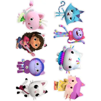 Jedlá dekorace na dort GÁBININ KOUZELNÝ DOMEK-13 Materiál: Jedlý papír