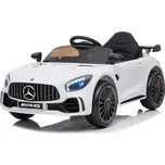 Dětské elektrické autíčko s dálkovým ovládáním BestBerg BBCC-50W – Mercedes-Benz AMG GT R / nosnost 25 kg / Li-Ion baterie / bílá