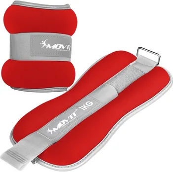 Zátěžové oblečení Movit neoprenové zátěžové reflexní manžety, 2 x 1 kg (a)