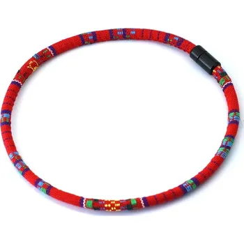 Náhrdelník Pánský boho náhrdelník v surf stylu | náhrdelník, doplněk - červený