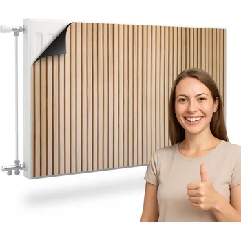 Obraz Magnetická podložka na radiátor, kryt na topení 110 x 60 cm hnědá