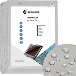 Krycí plachta s oky 4x5 m, extra silná 270g PE, šedá SPRINGOS PROTECT