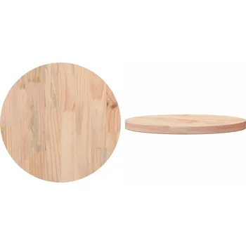 Konferenční stolek 5 cm, Deska stolu, masivní borové dřevo, Ø40x2