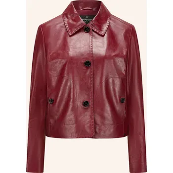 Dámský blejzr Milestone Dámská Kožená Bunda Msdalila, tmavě červená, 36