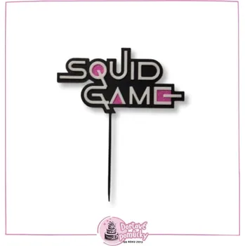 Squid game logo - dortový zápich