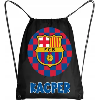 Školní batoh Školní Vak na Boty Batoh na Tělocvik do Školky FC BARCELONA + JMÉNO #9